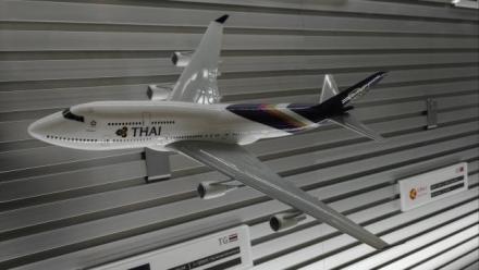 Haneda Airport, model of Thai Airways 747, taken by Jane