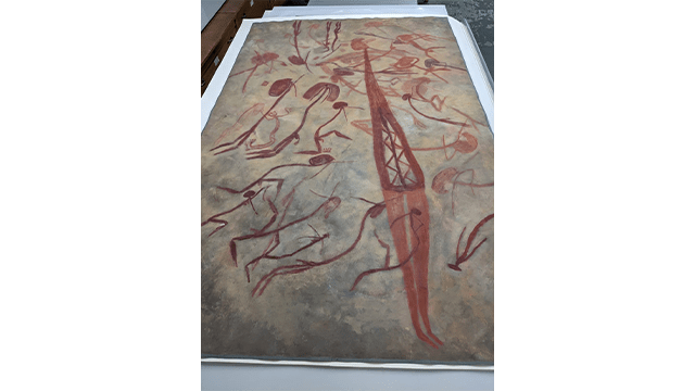 Artistic reproduction of western Arnhem Land rock art, Agnes S. Schulz, Frobenius Institute, Goethe University Frankfurt am Main